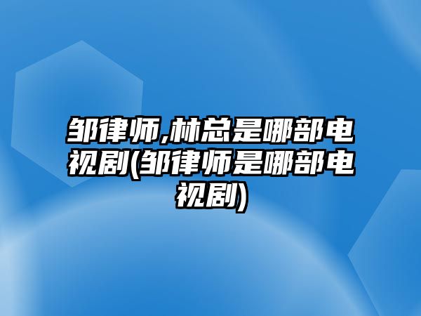 鄒律師,林總是哪部電視劇(鄒律師是哪部電視劇)