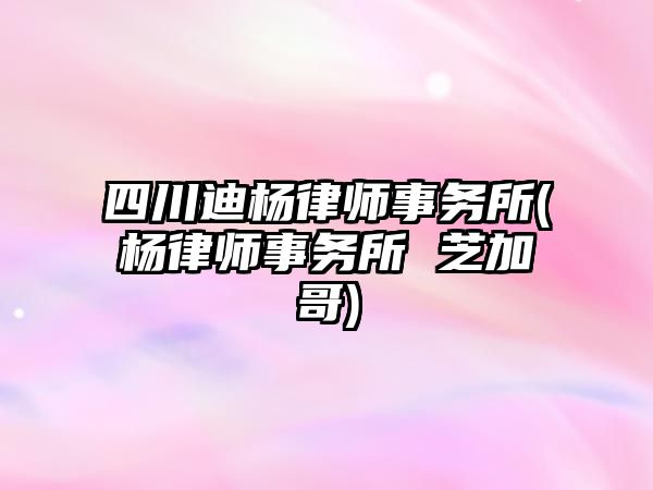 四川迪楊律師事務所(楊律師事務所 芝加哥)