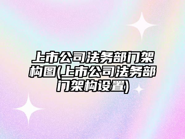 上市公司法務部門架構圖(上市公司法務部門架構設置)