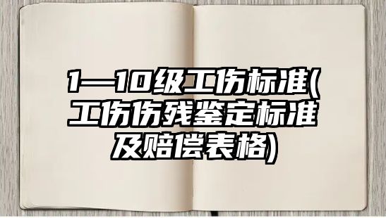 1—10級工傷標準(工傷傷殘鑒定標準及賠償表格)