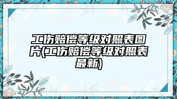 工傷賠償等級對照表圖片(工傷賠償等級對照表最新)