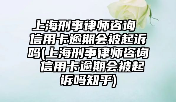 上海刑事律師咨詢 信用卡逾期會被起訴嗎(上海刑事律師咨詢 信用卡逾期會被起訴嗎知乎)