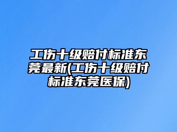 工傷十級賠付標準東莞最新(工傷十級賠付標準東莞醫保)