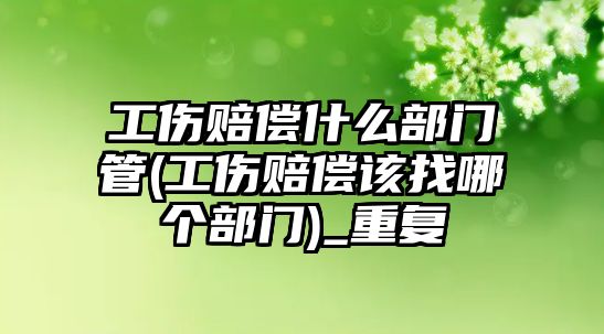 工傷賠償什么部門管(工傷賠償該找哪個部門)_重復