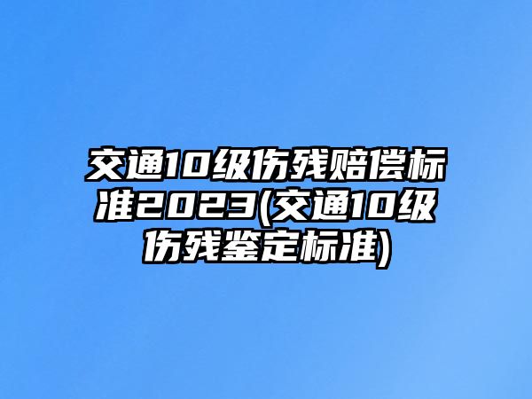 交通10級傷殘賠償標準2023(交通10級傷殘鑒定標準)