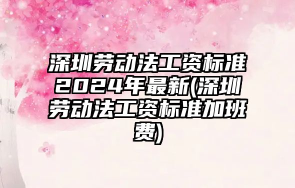 深圳勞動法工資標準2024年最新(深圳勞動法工資標準加班費)