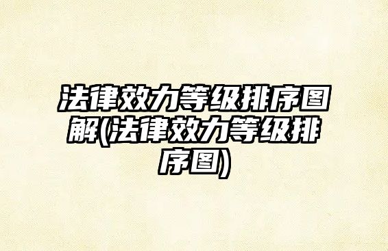 法律效力等級(jí)排序圖解(法律效力等級(jí)排序圖)