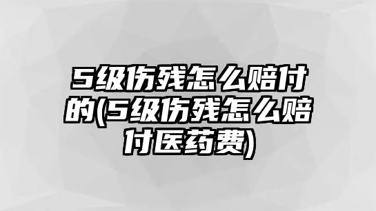 5級傷殘怎么賠付的(5級傷殘怎么賠付醫藥費)