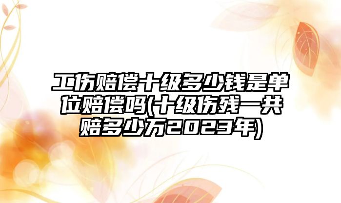 工傷賠償十級(jí)多少錢是單位賠償嗎(十級(jí)傷殘一共賠多少萬(wàn)2023年)