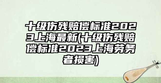 十級傷殘賠償標準2023上海最新(十級傷殘賠償標準2023上海勞務者損害)