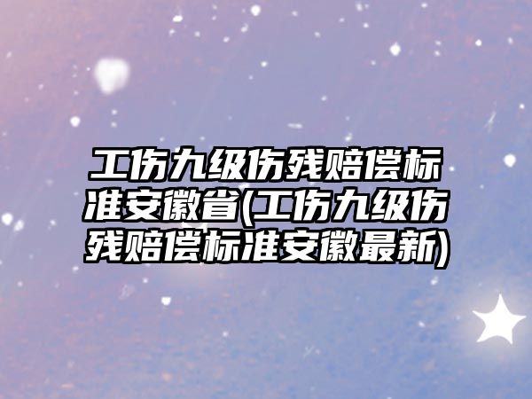 工傷九級傷殘賠償標準安徽省(工傷九級傷殘賠償標準安徽最新)