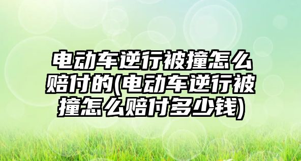 電動車逆行被撞怎么賠付的(電動車逆行被撞怎么賠付多少錢)