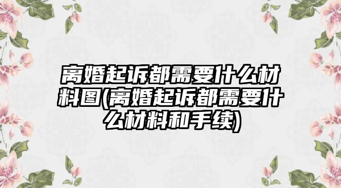 離婚起訴都需要什么材料圖(離婚起訴都需要什么材料和手續(xù))