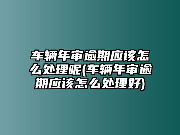 車輛年審逾期應該怎么處理呢(車輛年審逾期應該怎么處理好)