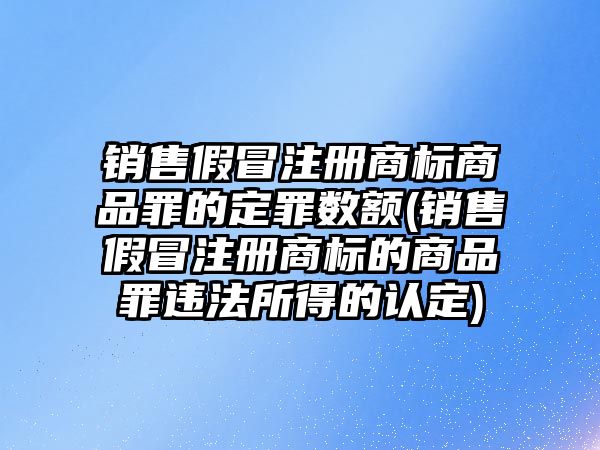 銷售假冒注冊(cè)商標(biāo)商品罪的定罪數(shù)額(銷售假冒注冊(cè)商標(biāo)的商品罪違法所得的認(rèn)定)