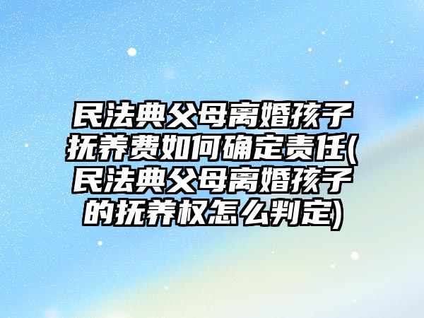 民法典父母離婚孩子撫養(yǎng)費如何確定責任(民法典父母離婚孩子的撫養(yǎng)權(quán)怎么判定)