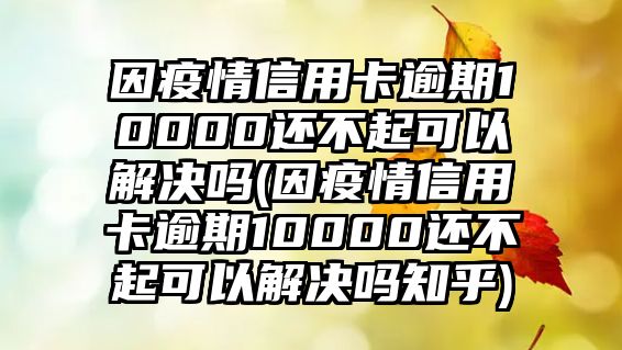 因疫情信用卡逾期10000還不起可以解決嗎(因疫情信用卡逾期10000還不起可以解決嗎知乎)