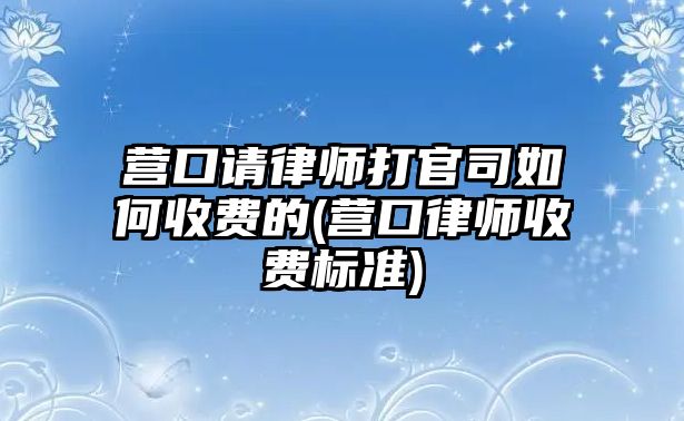 營口請律師打官司如何收費的(營口律師收費標準)