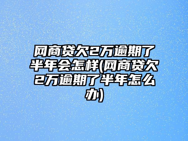 網商貸欠2萬逾期了半年會怎樣(網商貸欠2萬逾期了半年怎么辦)