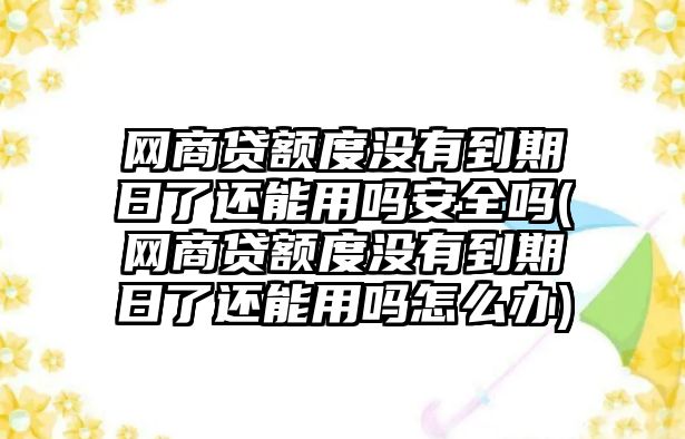 網商貸額度沒有到期日了還能用嗎安全嗎(網商貸額度沒有到期日了還能用嗎怎么辦)