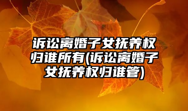 訴訟離婚子女撫養(yǎng)權(quán)歸誰所有(訴訟離婚子女撫養(yǎng)權(quán)歸誰管)