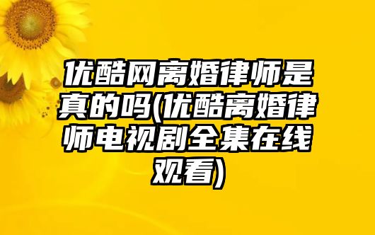 優酷網離婚律師是真的嗎(優酷離婚律師電視劇全集在線觀看)