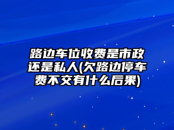 路邊車位收費是市政還是私人(欠路邊停車費不交有什么后果)