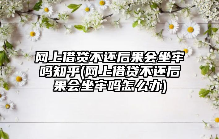 網上借貸不還后果會坐牢嗎知乎(網上借貸不還后果會坐牢嗎怎么辦)