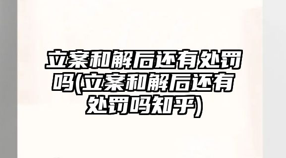 立案和解后還有處罰嗎(立案和解后還有處罰嗎知乎)