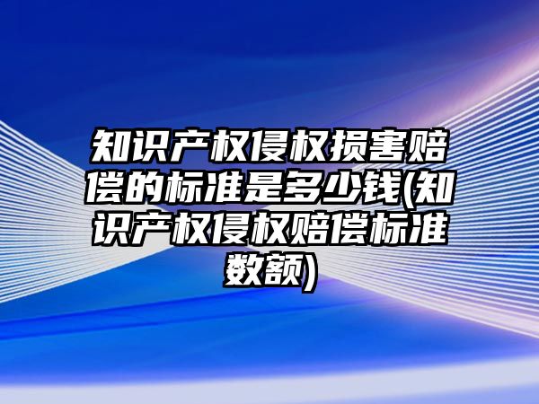 知識產權侵權損害賠償的標準是多少錢(知識產權侵權賠償標準數額)