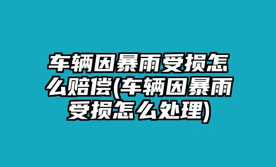 車輛因暴雨受損怎么賠償(車輛因暴雨受損怎么處理)