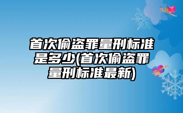 首次偷盜罪量刑標(biāo)準(zhǔn)是多少(首次偷盜罪量刑標(biāo)準(zhǔn)最新)