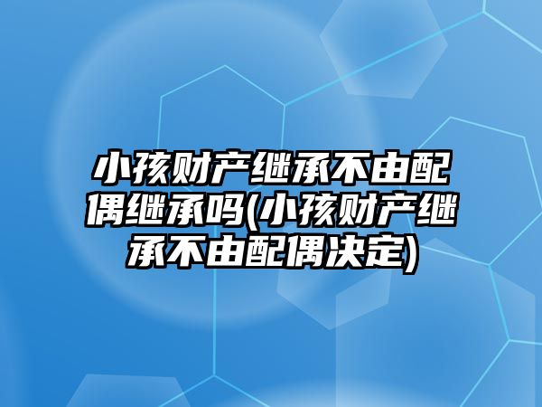 小孩財產繼承不由配偶繼承嗎(小孩財產繼承不由配偶決定)