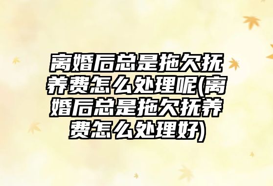 離婚后總是拖欠撫養(yǎng)費(fèi)怎么處理呢(離婚后總是拖欠撫養(yǎng)費(fèi)怎么處理好)