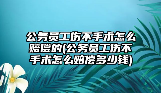 公務(wù)員工傷不手術(shù)怎么賠償?shù)?公務(wù)員工傷不手術(shù)怎么賠償多少錢)