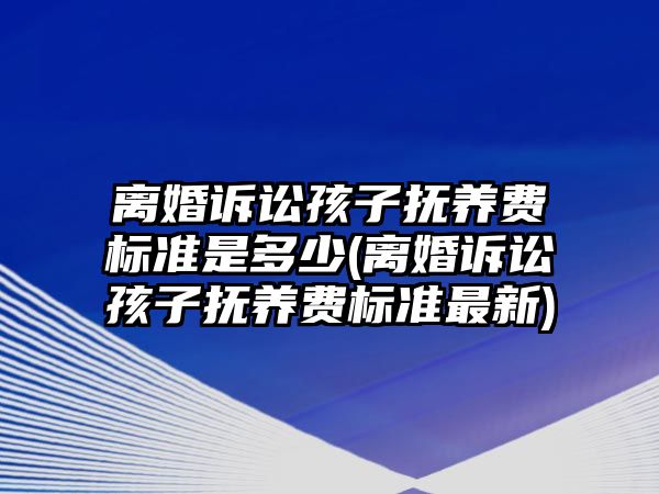 離婚訴訟孩子撫養(yǎng)費(fèi)標(biāo)準(zhǔn)是多少(離婚訴訟孩子撫養(yǎng)費(fèi)標(biāo)準(zhǔn)最新)