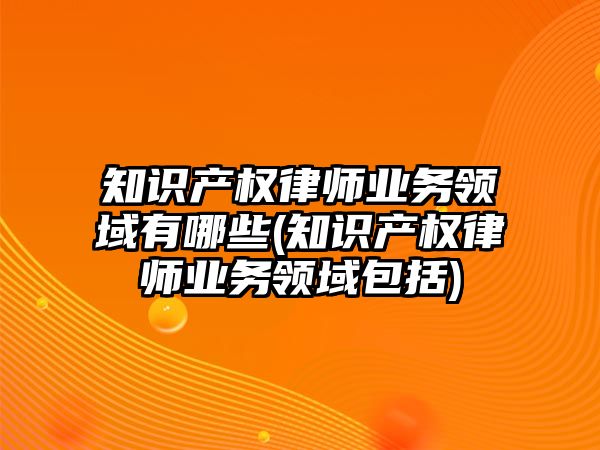 知識產權律師業務領域有哪些(知識產權律師業務領域包括)