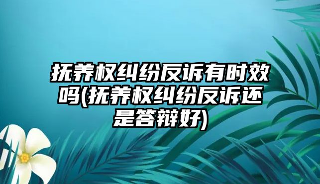 撫養(yǎng)權(quán)糾紛反訴有時(shí)效嗎(撫養(yǎng)權(quán)糾紛反訴還是答辯好)