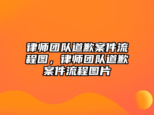 律師團隊道歉案件流程圖，律師團隊道歉案件流程圖片